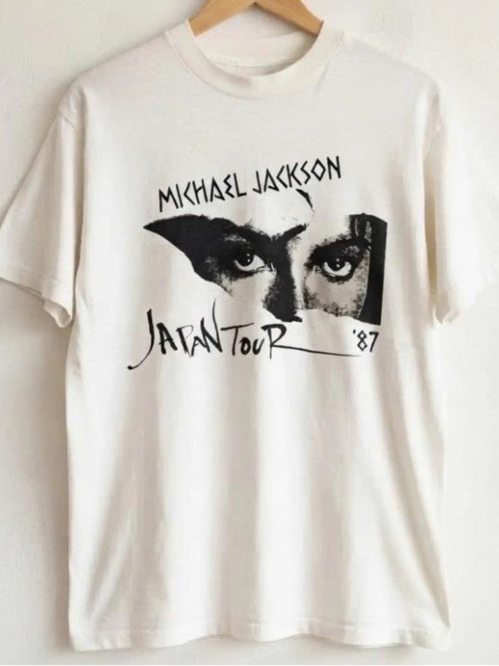 White Graphic Tour T-Shirt - Japan Tour '87